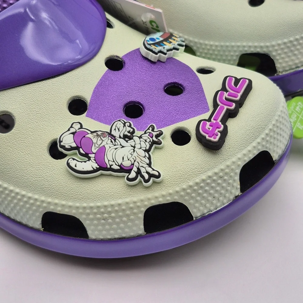 Crocs Dragon Ball Z Frieza Classic Clogs Purple Men's Size 10 Shoes Casual